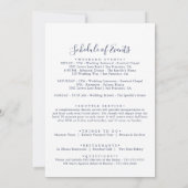 Multicolor Elegante Trouw Welkomstbrief met Bloeme (Achterkant)