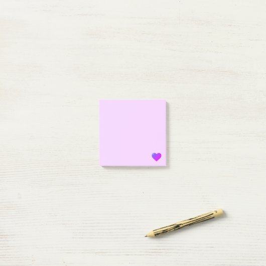 Multicolor Emoji Heart Post-it® Notes (Op bureau)