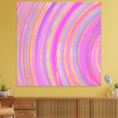 Multicolor en Gold Canvas Afdruk (Insitu (Woonkamer))