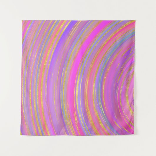 Multicolor en Goud Wandkleed (Voorkant)