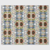 Multicolor Estlands folkpatroon Cadeaupapier (Vlak)