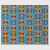 Multicolor Estlands folkpatroon Cadeaupapier (Vlak)