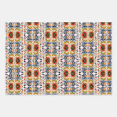 Multicolor Estlands folkpatroon Inpakpapier Vel (Voorkant 2)