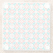 Multicolor Ethnic Patroon Glazen Onderzetter (Achterkant)