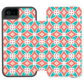 Multicolor Ethnic Patroon Incipio iPhone Portemonnee Hoesje (Agenda Open)