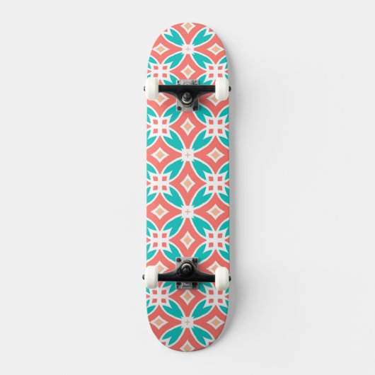 Multicolor Ethnic Patroon Persoonlijk Skateboard (Voorkant)