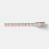 Multicolor Ethnic Patroon Satijnen Lint (Voorkant)