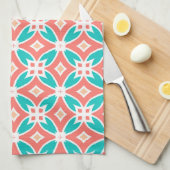 Multicolor Ethnic Patroon Theedoek (Quarter Fold)