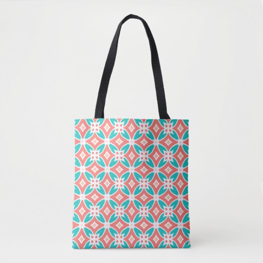 Multicolor Ethnic Patroon Tote Bag (Voorkant)