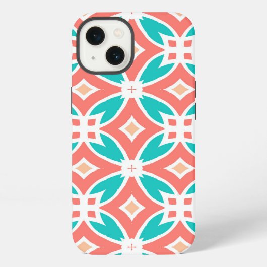 Multicolor Etnisch Patroon iPhone Hoesje (Achterkant)