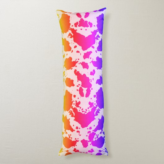 Multicolor Exotic Koe Print Body Pillow Lichaamskussen (Achterkant (Verticaal))