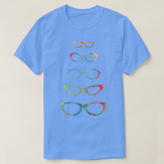 Multicolor Eyeglasses 2 T-shirt (Design voorkant)