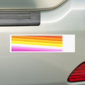 Multicolor Fabric Folds Abstract Bumpersticker (Op auto)