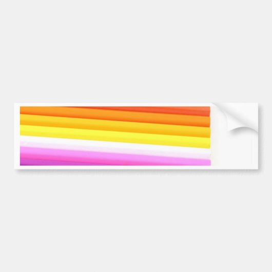 Multicolor Fabric Folds Abstract Bumpersticker (Voorkant)