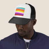 Multicolor Fabric Folds Abstract Trucker Pet (In situ)