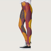 Multicolor Fall Leaves Leggings (Links)