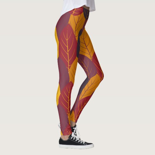 Multicolor Fall Leaves Leggings (Rechts)