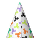 Multicolor Fidget Spinners Design Party Pet Feesthoedjes (Achterkant)