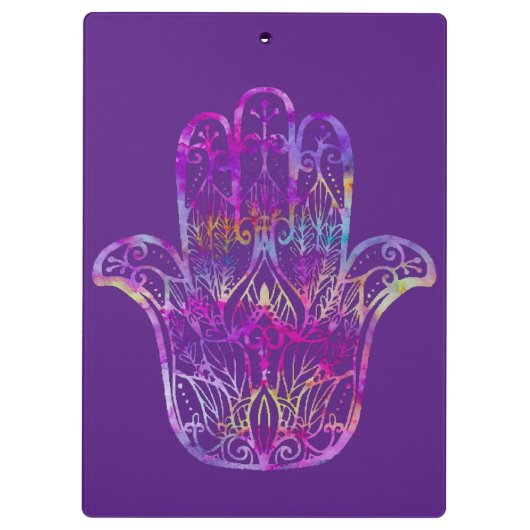 Multicolor Filigree Hamsa Klembord (Achterkant)