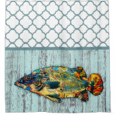 Multicolor Fish 2 Douchegordijn (Voorkant)