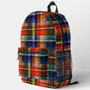 Multicolor Flanel Plaid Tartan Pattern Bedrukte Rugzak