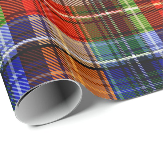 Multicolor Flanel Plaid Tartan Pattern Cadeaupapier (Rol Hoek)