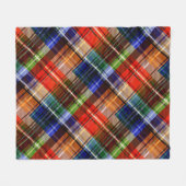Multicolor Flanel Plaid Tartan Pattern Fleece Deken (Voorkant (Horizontaal))