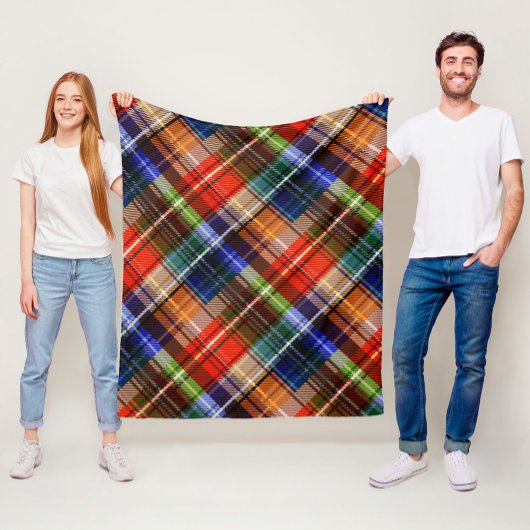 Multicolor Flanel Plaid Tartan Pattern Fleece Deken