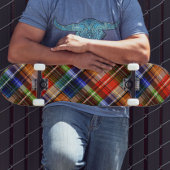Multicolor Flanel Plaid Tartan Pattern Persoonlijk Skateboard
