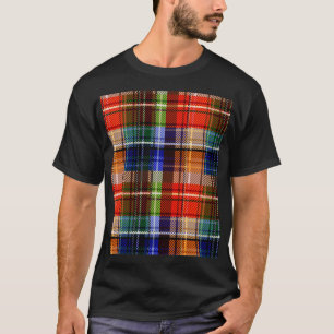 Multicolor Flanel Plaid Tartan Pattern T-shirt