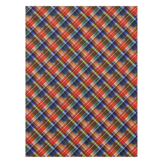 Multicolor Flanel Plaid Tartan Pattern Tafelkleed (Voorkant)