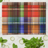 Multicolor Flanel Plaid Tartan Pattern Theedoek (Gevouwen)