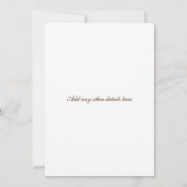 Multicolor Floral Banner Weddenschap Kaart (Achterkant)