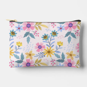 Multicolor Floral Cosmetic Travel Bag Etui