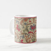 Multicolor Floral Damask Coffee Mok (Voorkant links)