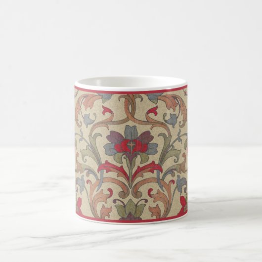 Multicolor Floral Damask Coffee Mok (Center)