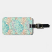 Multicolor Floral Doodle Patroon Bagagelabel (Voorkant horizontaal)