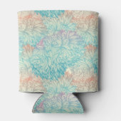 Multicolor Floral Doodle Patroon Blikjeskoeler (Achterkant)