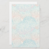 Multicolor Floral Doodle Patroon Briefpapier (Voorkant / Achterkant)