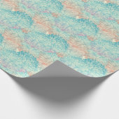 Multicolor Floral Doodle Patroon Cadeaupapier (Hoek)