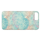 Multicolor Floral Doodle Patroon Case-Mate iPhone Case (Achterkant (Horizontaal))