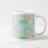 Multicolor Floral Doodle Patroon Grote Koffiekop (Rechts)