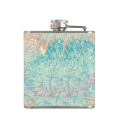Multicolor Floral Doodle Patroon Heupfles (Achterkant)