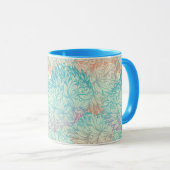 Multicolor Floral Doodle Patroon Mok (Voorkant rechts)
