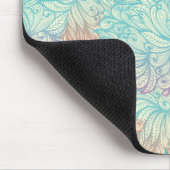 Multicolor Floral Doodle Patroon Muismat (Hoek)