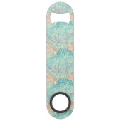 Multicolor Floral Doodle Patroon Speed Flessenopener (Achterkant)