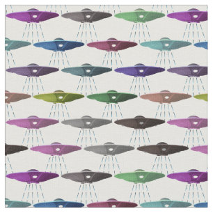 Multicolor Flying Saucers UFOs Stof