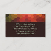Multicolor Geometric Hexagon Pattern | Gewoon brui Visitekaartje (Achterkant)