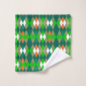 Multicolor geometric pattern rhombuses minimalism bad handdoek (Wasdoekje)