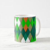 Multicolor geometric pattern rhombuses minimalism koffiemok (Voorkant rechts)